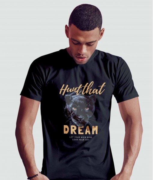 Мъжка тениска с щампа Арт Hunt that dream